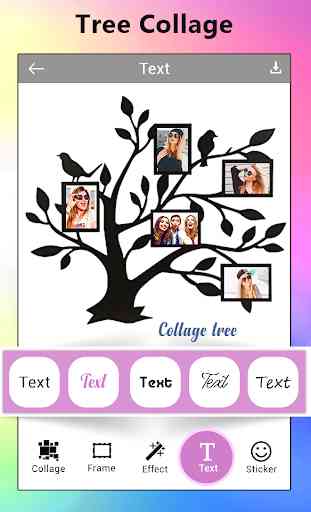 Tree Collage Photo Maker -  3D Tree Pic Collage 4