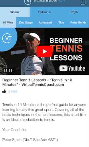Virtual Tennis Coach 2