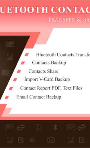 Bluetooth contact transfer & Contacts Backup 1