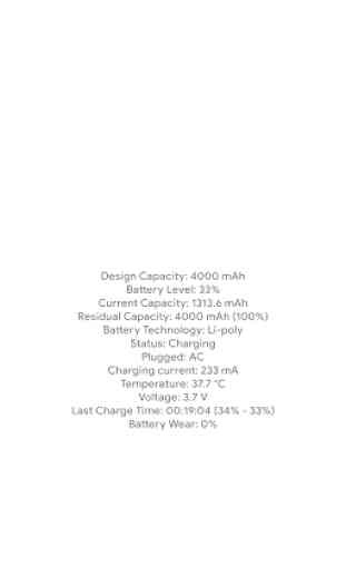 Capacity Info: Find out battery wear 1