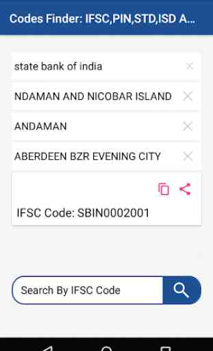 Codes Finder: IFSC,PIN,STD And ISD 3