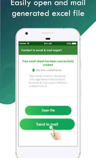 Contacts to Excel & Mail Export 3