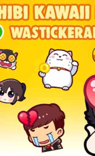 Cute Chibi Kawaii Emoticons WAStickerApps 1