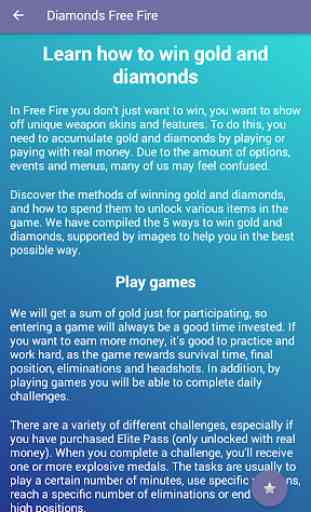 Diamonds & Guide for Free Fire 2