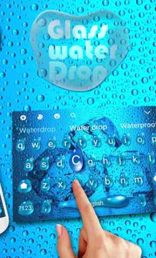 Glass Water Drop Keyboard Theme 2