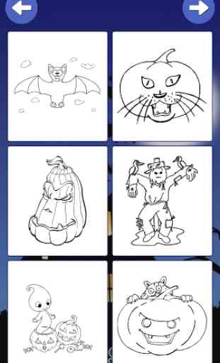 Halloween games free coloring 2