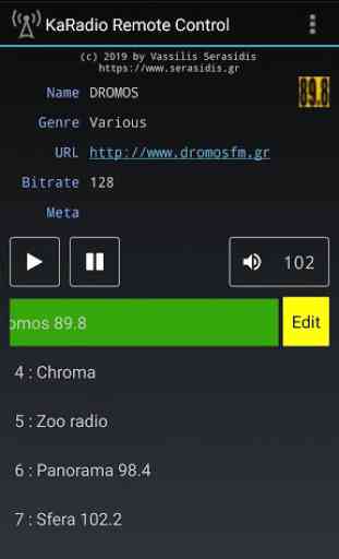 KaRadio Remote Control 2