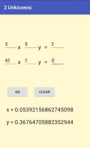 Simultaneous Equation Solver 2