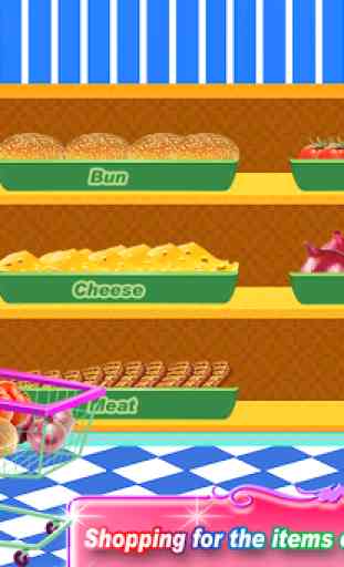 Smoky Burger Maker Chef-Juegos de cocina para niña 3