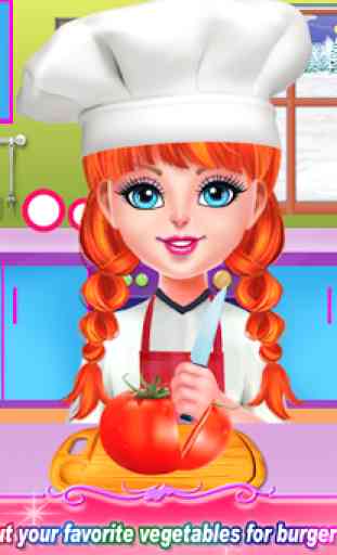 Smoky Burger Maker Chef-Juegos de cocina para niña 4