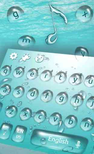 Tema del teclado de agua 2