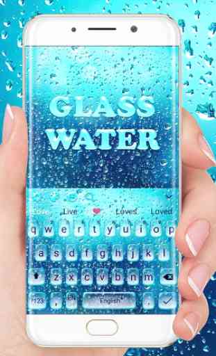 Tema del teclado Glass Water 1