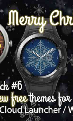 Winter Watch Face Pack Free - Snow Santa Christmas 2