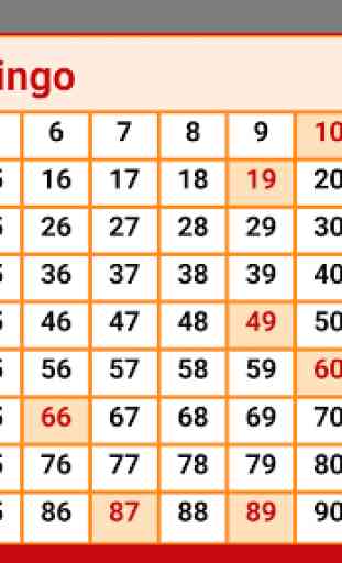 Bingo - numbers extractor - 90 numbers 2