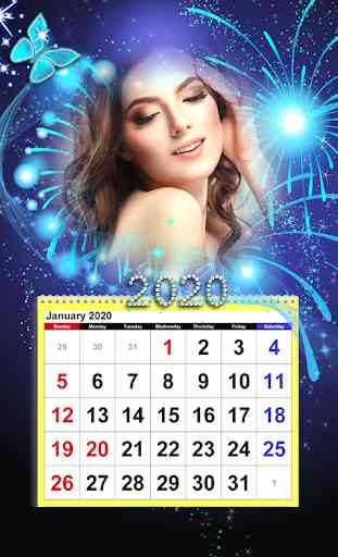 Calendar Photo Frames 2020 1