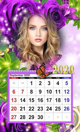 Calendar Photo Frames 2020 2