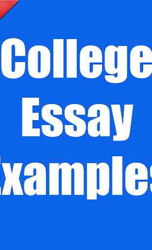 College Essay Examples 1