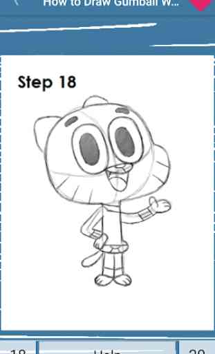 Dibujo de personajes dibujos animados paso a paso 4