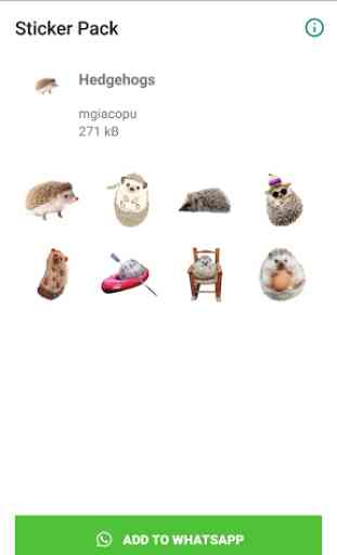 Hedgehogs Stickers 1