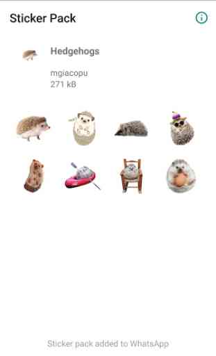 Hedgehogs Stickers 3