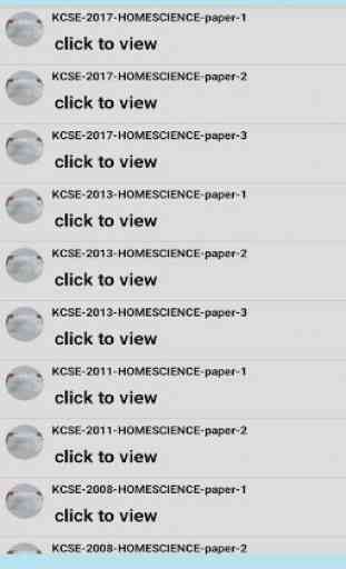 HOME SCIENCE KCSE PASTPAPERS & ANSWERS 2