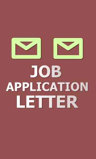 Job application letter 1