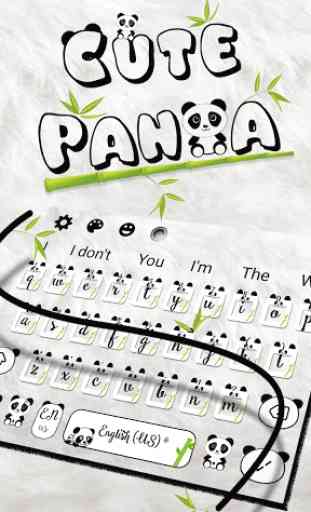 Lindo teclado panda 2