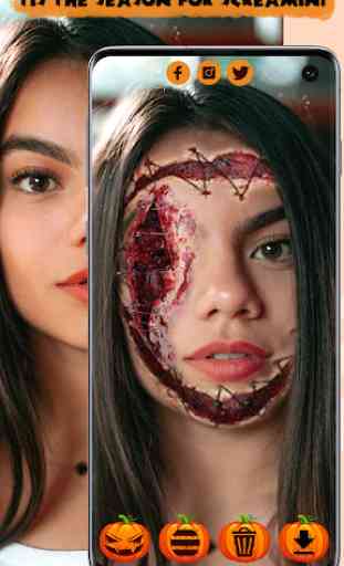 Maquillaje De Halloween Para Fotos – Cara De Miedo 4