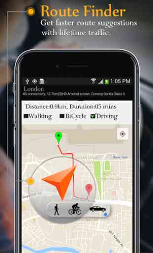 Navegación GPS - Localizador de lugares de tráfico 2