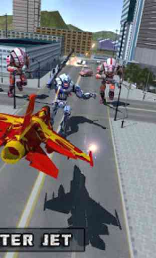 Real Air Robot Fighter jet Transformation Battle 4