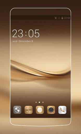 Tema para Huawei P8 y P10 Gold Wallpaper 1