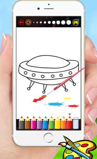Cohetes y naves espaciales para colorear - Dibujo para niños juegos gratis 2