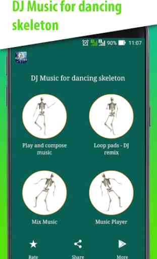 DJ Music para bailar esqueleto 2
