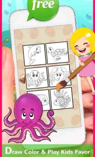 Marine Animals Coloring Book For Kids And Toddlers 4
