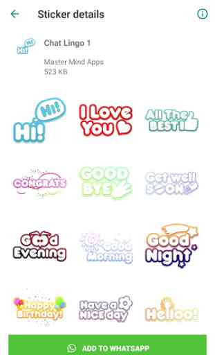 Chat Lingo Text Stickers - WAStickerApps 1