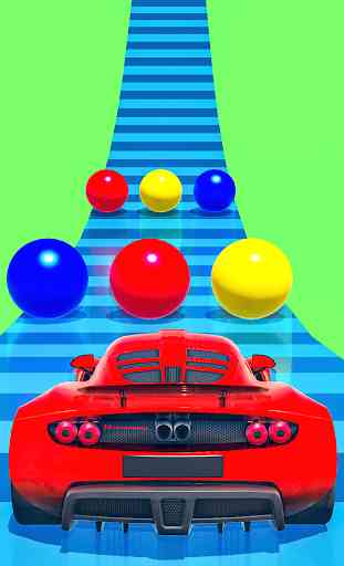 coches de carrera de ruta de color 3d 4