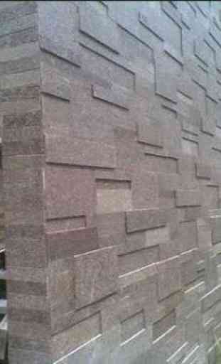 Diseño de muro de piedra natural 2
