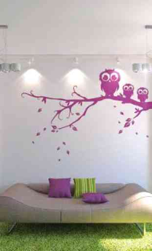 Diseño de pintura decorativa de pared 4