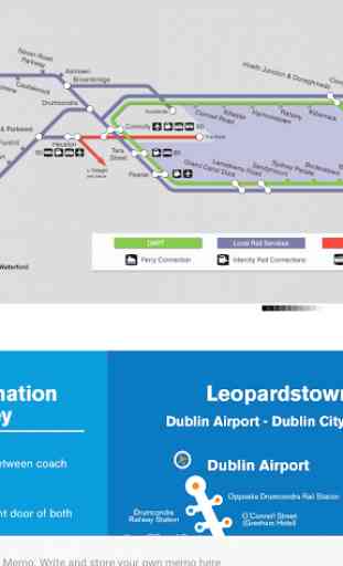 DUBLIN IRELAND BUS RAIL AIRCOACH MAP ダブリン 都柏林 3