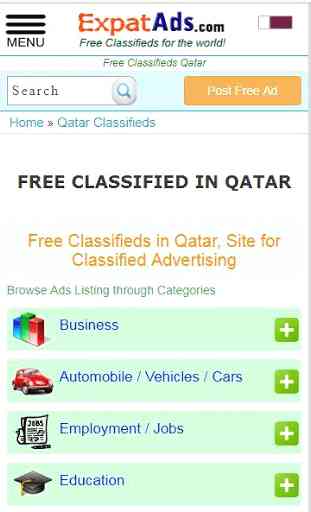 Free Classifieds Qatar, Doha Ads Classified App 1