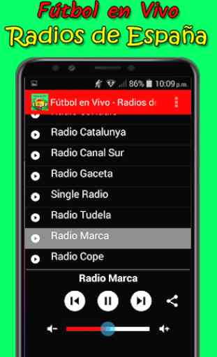Fútbol en Vivo | Radios de España 2