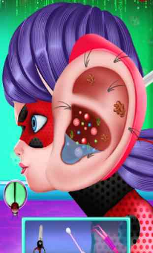 Juegos de cirugía de orejas Ladybug 2