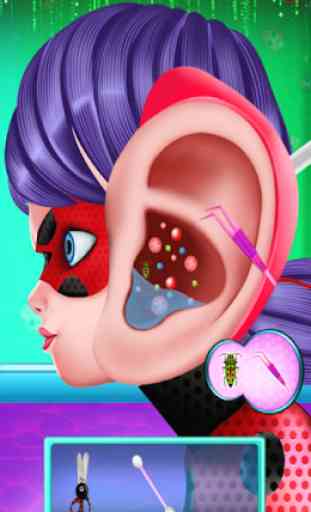 Juegos de cirugía de orejas Ladybug 3