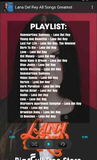 Lana Del Rey All Songs Greatest 3