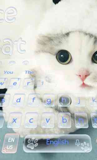 Linda bote gato teclado tema Cute Kitty Cat 1