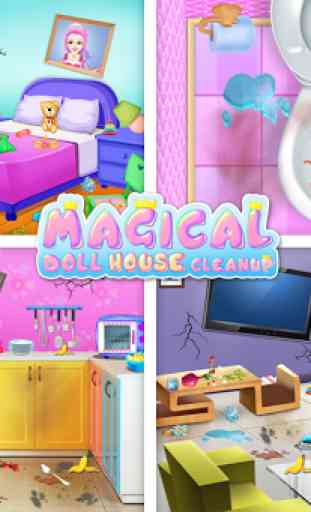 Magical Doll House Cleanup-Dream Home Decor Repair 2