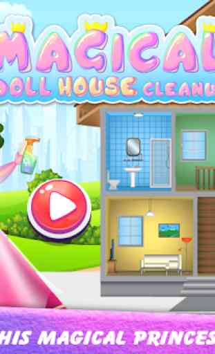 Magical Doll House Cleanup-Dream Home Decor Repair 3