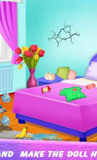 Magical Doll House Cleanup-Dream Home Decor Repair 4