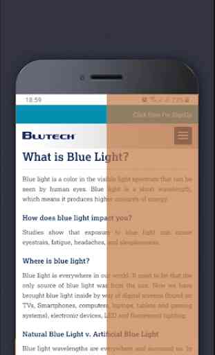 Modo nocturno -Filtros de luz azul -Pantalla para 3