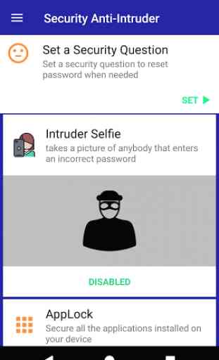 Security Anti Intruder & app lock & alarm 2